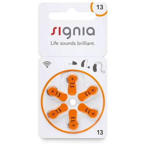 Signia Battery 13 - Genuine Hearing Aid at Ensound Hearing Centre Lahore