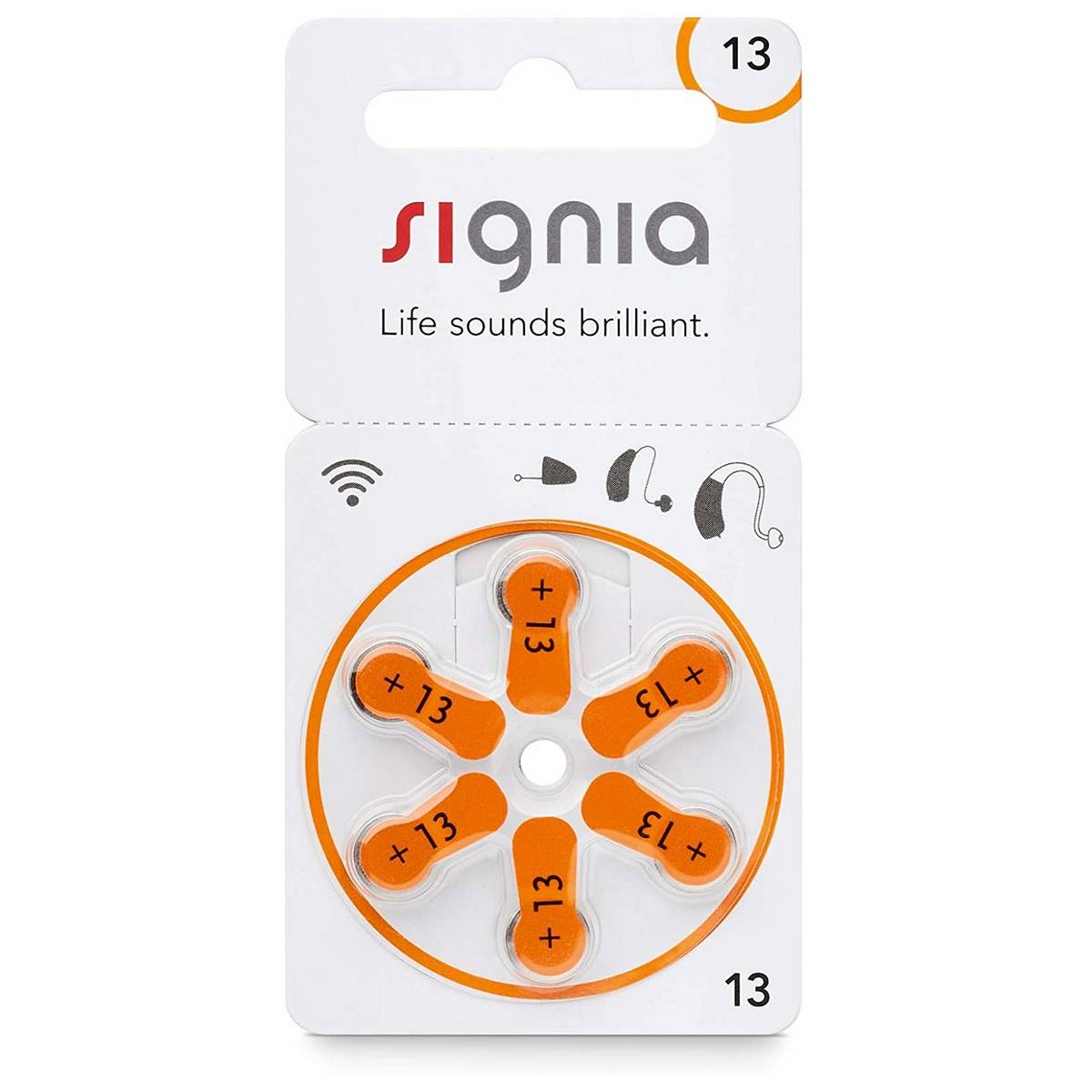 Signia Battery 13 - Genuine Hearing Aid at Ensound Hearing Centre Lahore